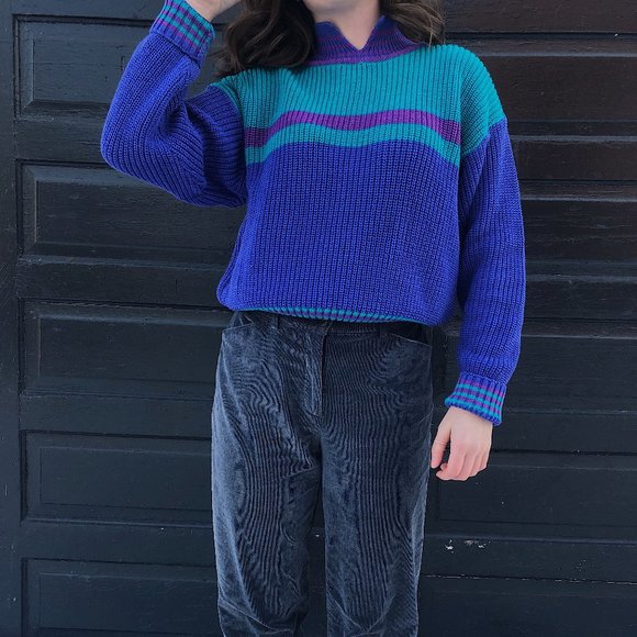 Sweaters - RARE Vintage Knit Sweater — 80s